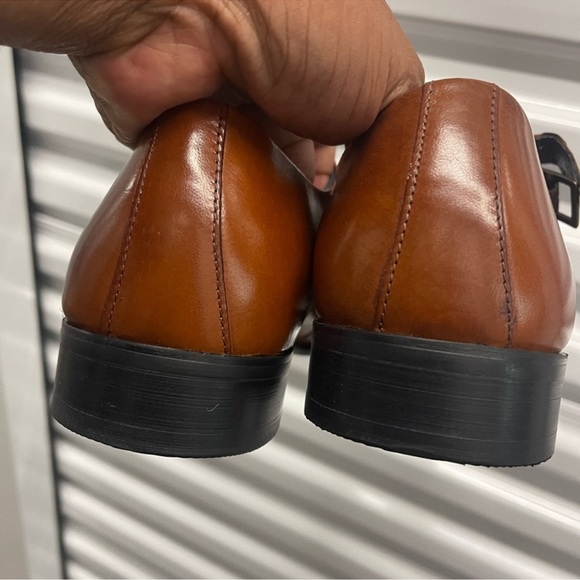 NWB Steve Madden Tan color double-monk strap dress shoes Sz 10.5 - Picture 8 of 10